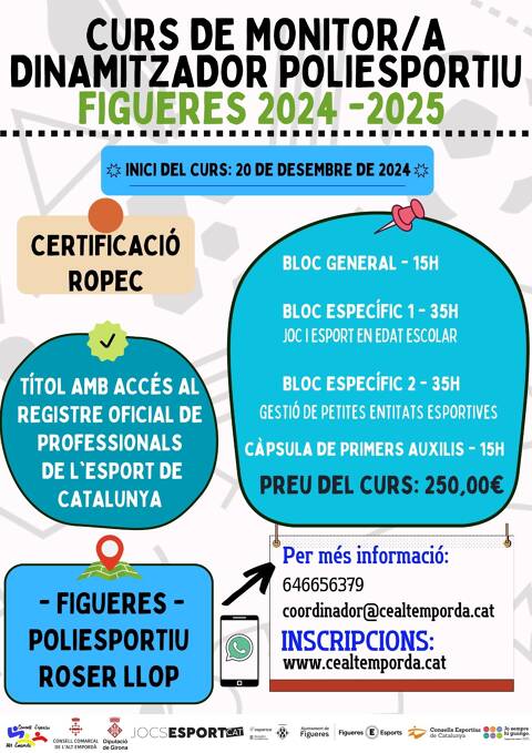 FORMACIÓ MONITOR/A DINAMITZADOR POLIESPORTIU 2024-2025